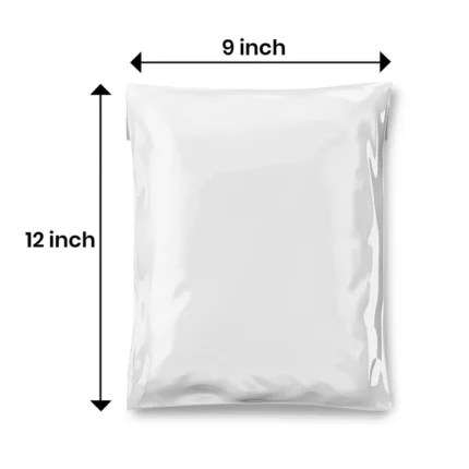 Plain Poly Black and White 9X12 without POD (52 microns)